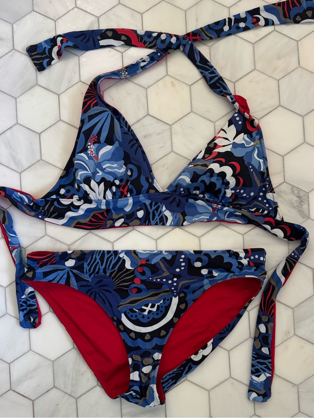 Tommy Bahama Salvation Sea Reversible Halter Bikini Set - Women's Swim